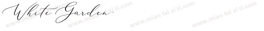 White Garden字体转换